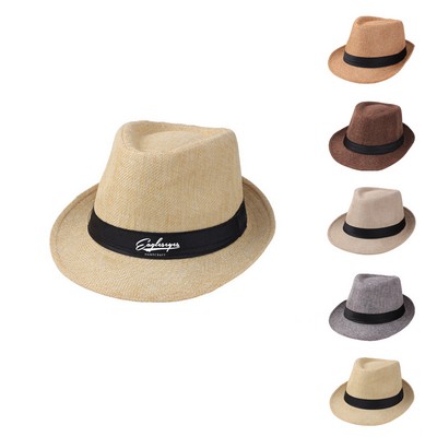 Straw Fedora Hat