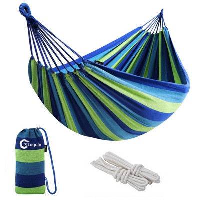 Garden Cotton Hammock Comfortable Fabric with Travel Bag