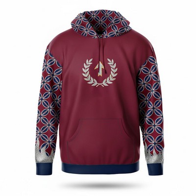 Lightweight Unisex Hoodie with Kangaroo Pocket Sublimated