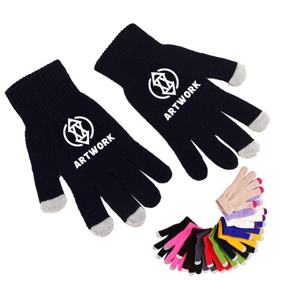 Touchscreen Acrylic Knit Magic Gloves