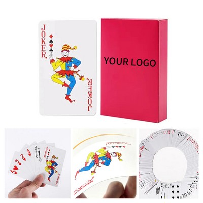 320GSM Paper Standard Playing Card Deck With Storage Box