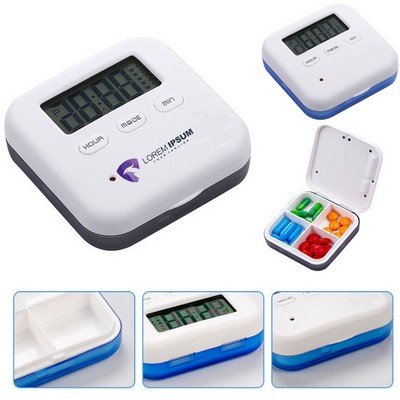 Intelligent Timing Warning Vibration Electronic Pills Container