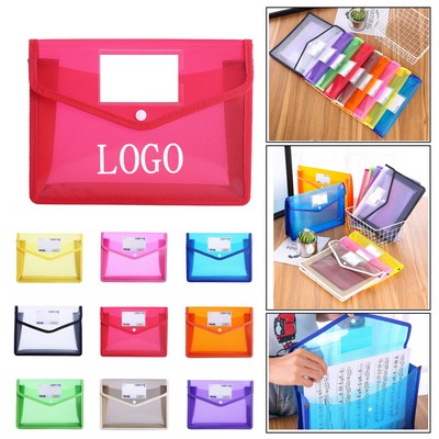 Transparent File Folder With Card Slot