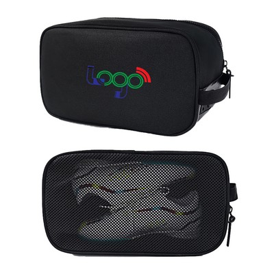 Mesh Vented Shoes Bag With Handle