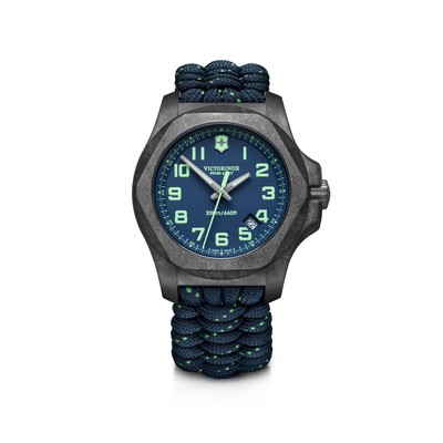 I.N.O.X. Carbon, 43mm, blue dial, blue paracord strap