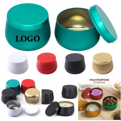 Metal Candle Containers with Lids