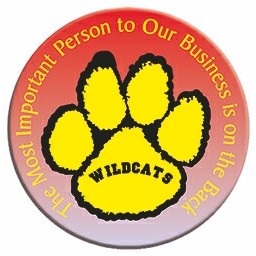 Paw Print Photo Hand Mirror (2½" Diameter)