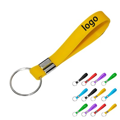 Vivid Color Silicone Keyring Band