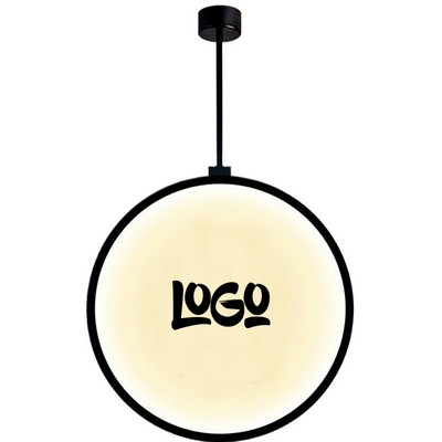 Custom LED Double-Sided Hanging Light Sign for Shops Malls