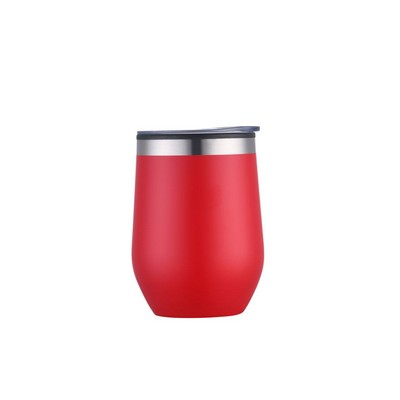 Endura 12 oz Red Double Wall Wine Cup