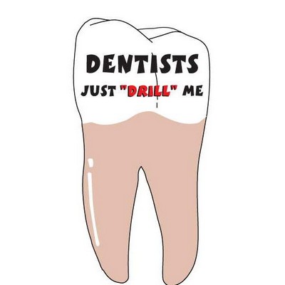 Tooth Promotional Magnet w/ Strip Magnet (12 Square Inch)