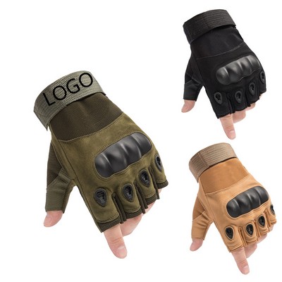 Half Finger Hard Shell Combat Gloves