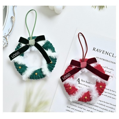 Plush Christmas Wreath Decoration