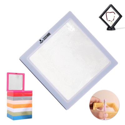 Floating Frame Display Case With Transparent Flexible Film