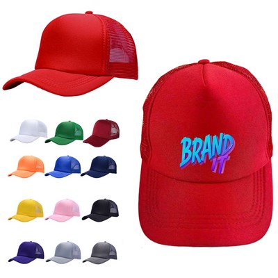 Full Color Visor Baseball Trucker Cap