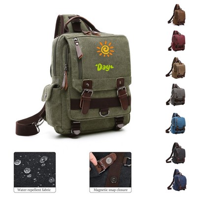 Canvas Cross Body Messenger Bag