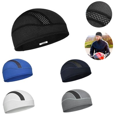 Helmet Liner Skull Cap Cooling Beanie Fits Under Helmets