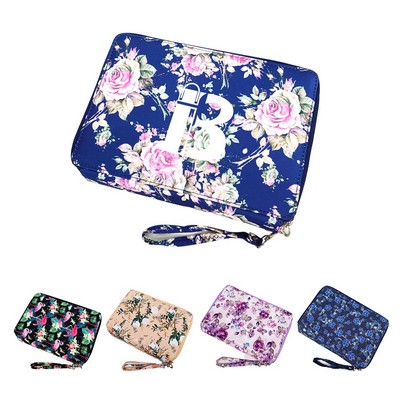 Oxford Cloth Large Capacity Printed Multi-color Pencil Bag
