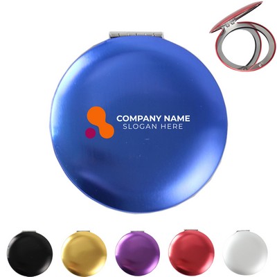 Round Double-Sided Mini Pocket Makeup Mirror