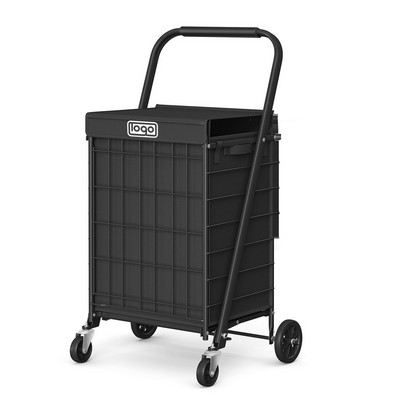 Heavy Duty Steel Shopping Cart w/ Wheels