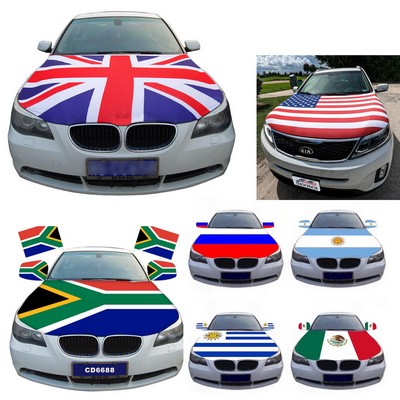 Custom Flag Car Hood Cover