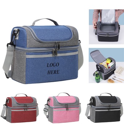Double-Layer Insulated Lunch Bag