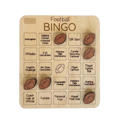Wooden Football Bingo Game