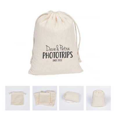 High-Quality Natural Cotton Drawstring Bag