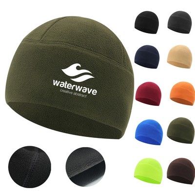 Men Beanie Warm Fleece Skull Polar