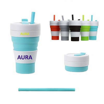 16oz Collapsible Silicone Coffee Cup