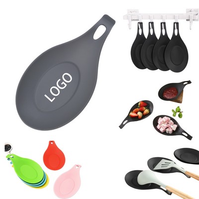 Heat-Resistant Spoon Rest -Kitchen Utensil Pad for Cooking
