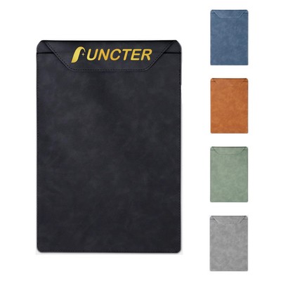 Leather Magnetic A4 Document Folder With Magnetic Closure
