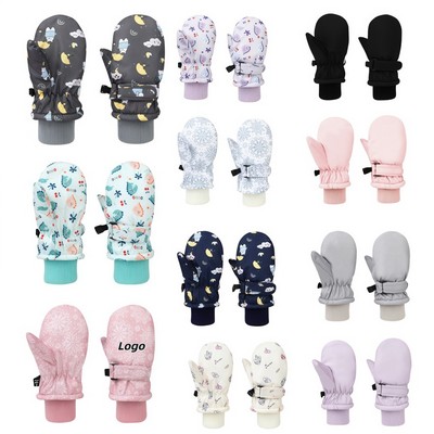 Bulk Winter Mitten Set for Toddlers with Fleece Lining and Waterproof Outer Shell