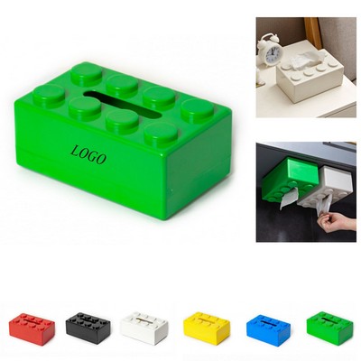 Building Block Style Tissue Box Cover