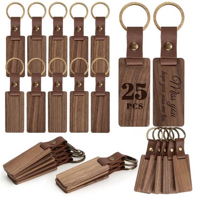 Personalized Engraved Wooden Keychain