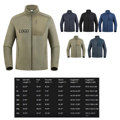 Men Autumn Winter Fleece Jacket (L-6XL)