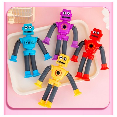 7" Creative Plastic Suction Climbing Robot Toy w/ Suction Arms