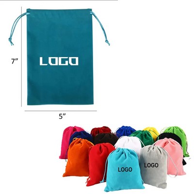 Custom Velvet Pouch Bag - 5" x 7"