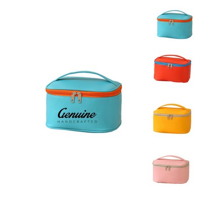 PU Leather Cosmetic Travel Bag