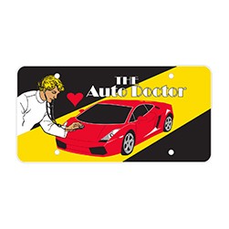 .023" Thick Plastic License/Car Plates
