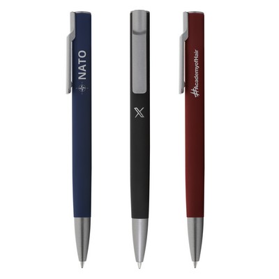 Strata Recycled Aluminum Clip-Click Ballpoint