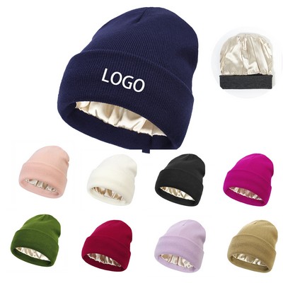 Satin Lined Winter Beanie