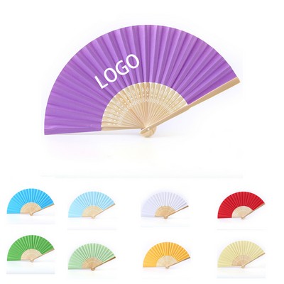 Folding Bamboo Paper Fan