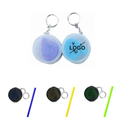 Silicone Straw with Case