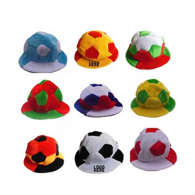 Soccer Team Color Themed Soccer Ball Hat