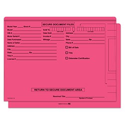 FileRight™ Red Color Code Deal Jacket Folder