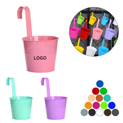 Mini Iron Hanging Flower Pots
