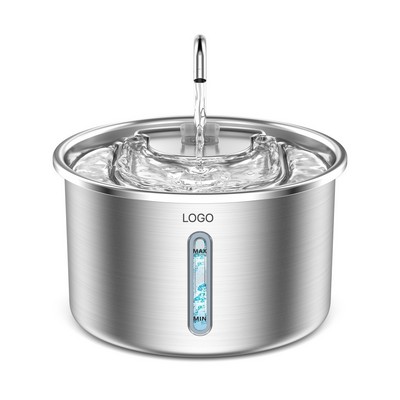 304 Stainless Steel Pet Water Fountain Automatic Circulating Cat Fountain Ultra-Quiet Smart