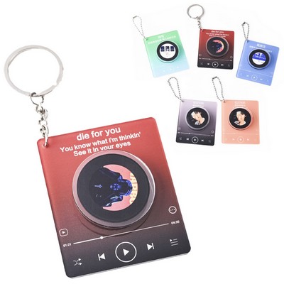 Acrylic NFC Music Keychain