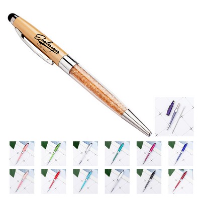 Metal Gemstone Stylus Pen